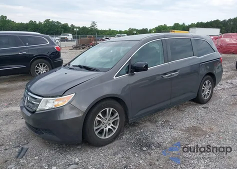 2013 Honda Odyssey Ex from USA, damaged, VIN 5FNRL5H41DB010398